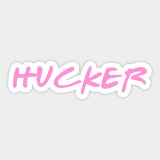 Hucker Friends Pink Sticker